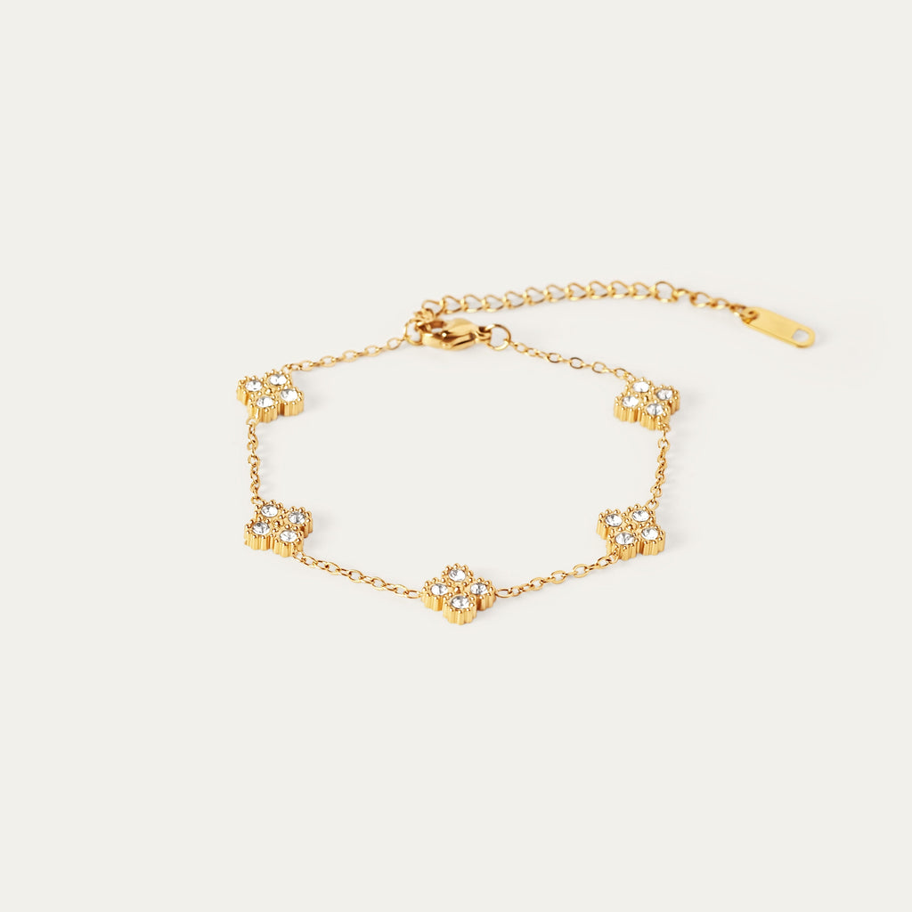 Calo Tiny CZ Bracelet (18K Gold Stainless Steel)