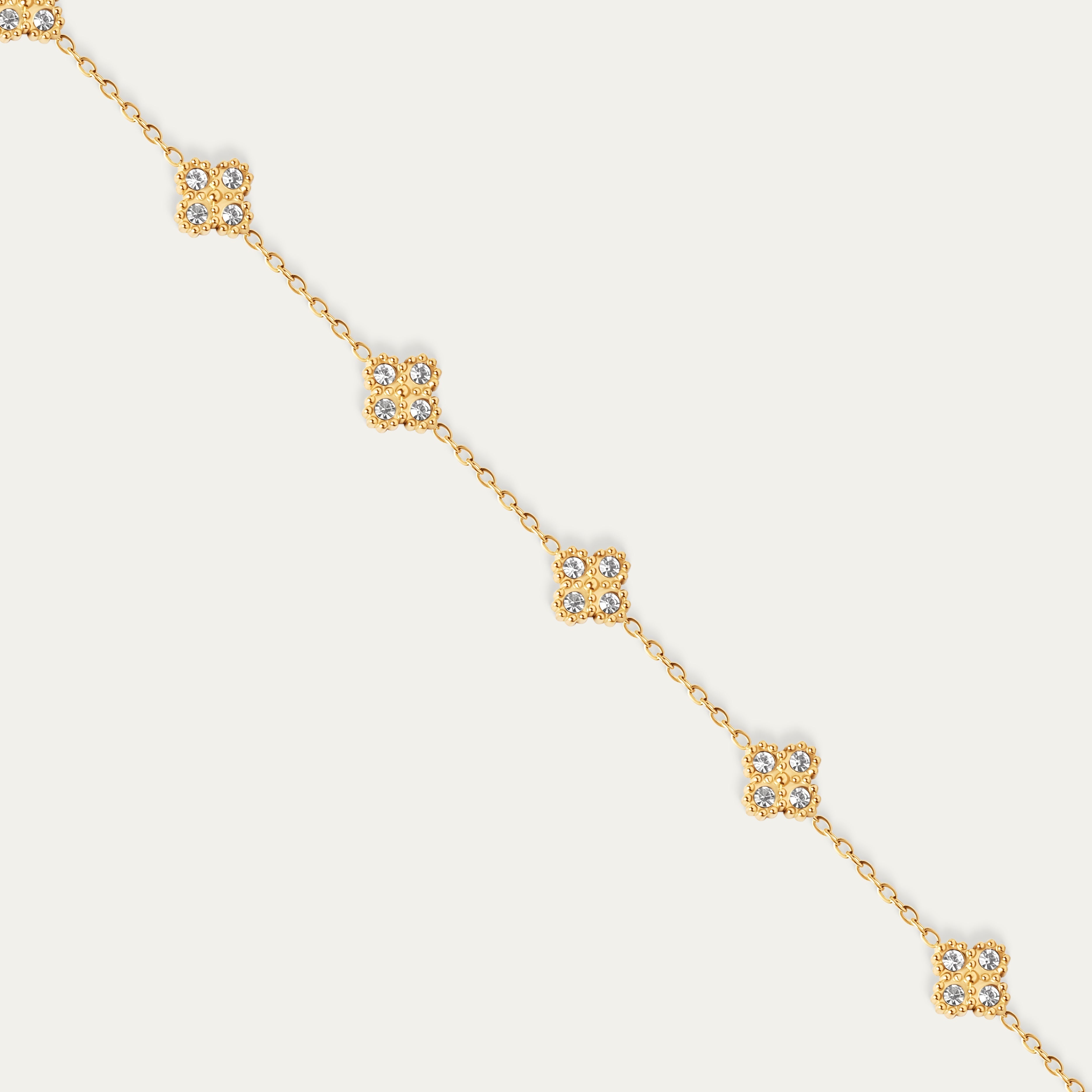 Calo Tiny CZ Bracelet (18K Gold Stainless Steel)