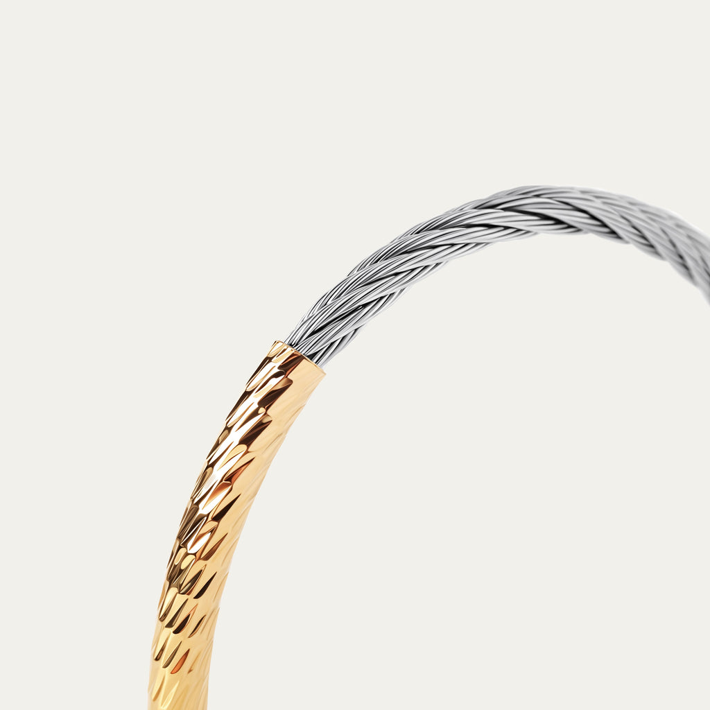 Tam Bangle (Two-Tone Stainless Steel)