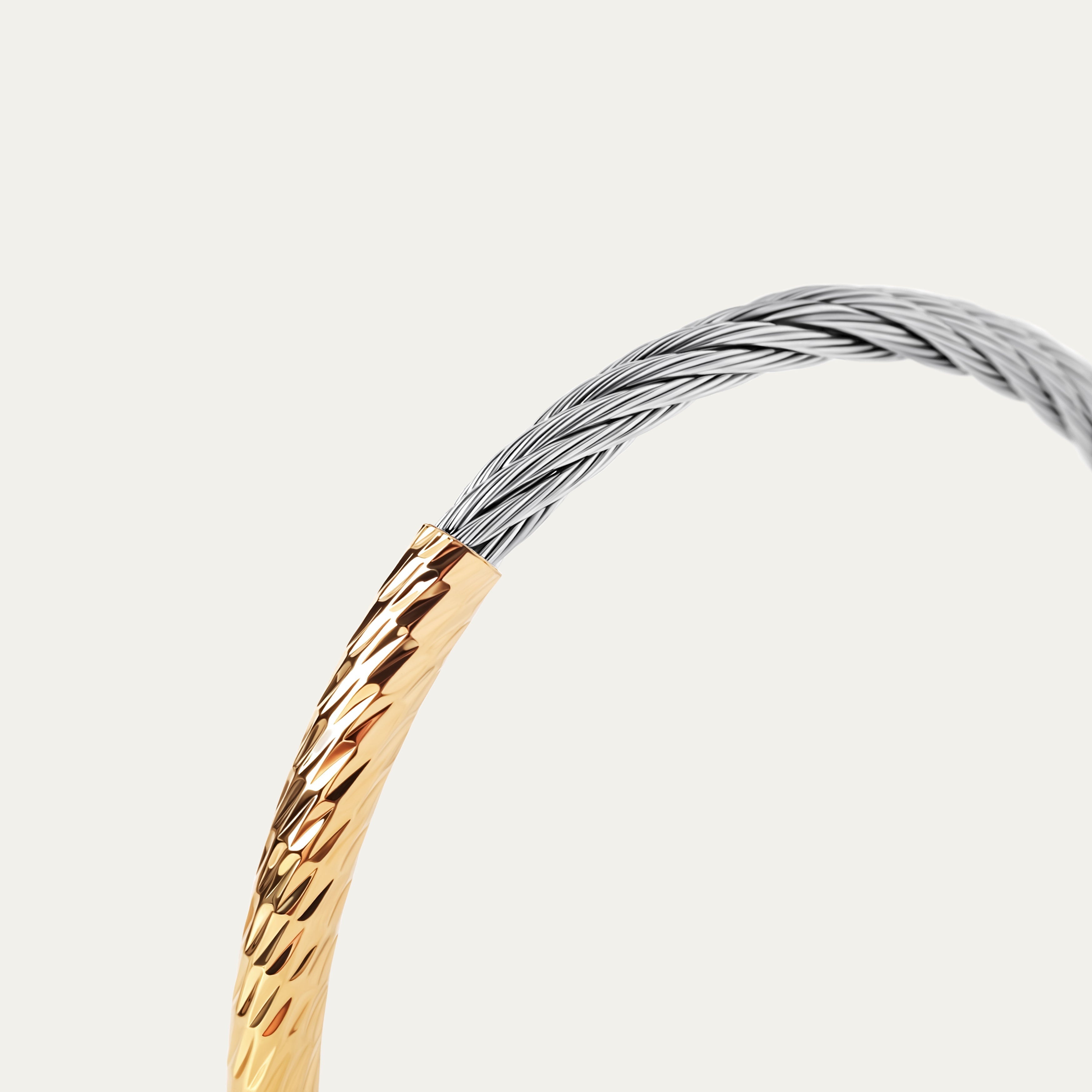 Tam Bangle (Two-Tone Stainless Steel)