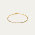 Tenisia Biggie CZ Bracelet (18K Gold Brass)